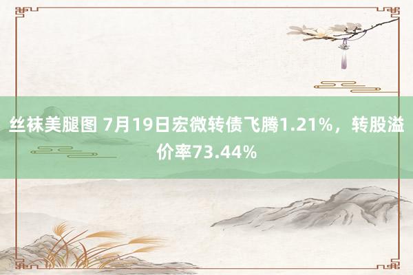 丝袜美腿图 7月19日宏微转债飞腾1.21%，转股溢价率73.44%