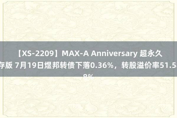 【XS-2209】MAX-A Anniversary 超永久保存版 7月19日煜邦转债下落0.36%，转股溢价率51.58%