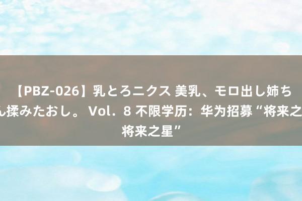 【PBZ-026】乳とろニクス 美乳、モロ出し姉ちゃん揉みたおし。 Vol．8 不限学历：华为招募“将来之星”