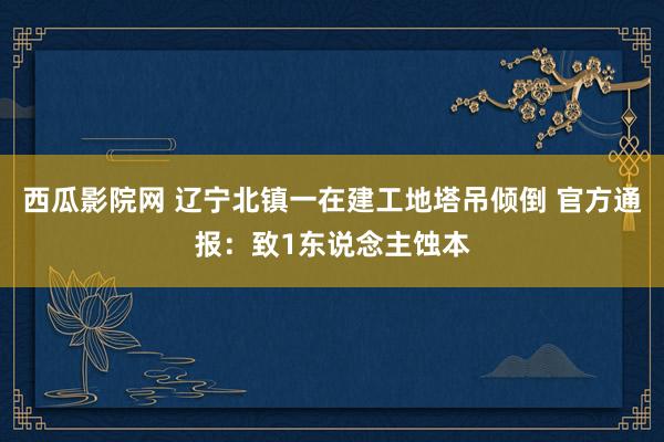 西瓜影院网 辽宁北镇一在建工地塔吊倾倒 官方通报：致1东说念主蚀本