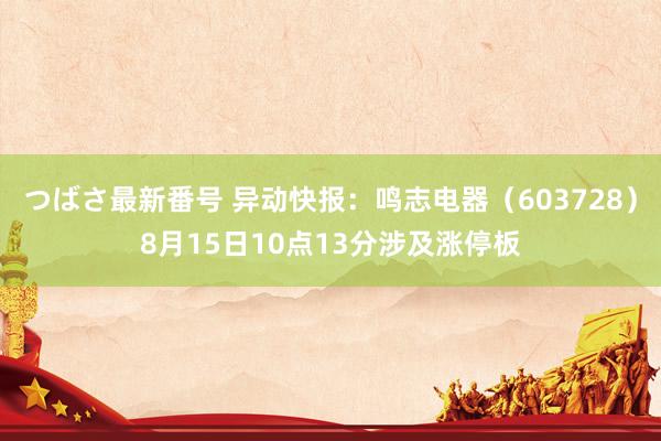 つばさ最新番号 异动快报：鸣志电器（603728）8月15日10点13分涉及涨停板