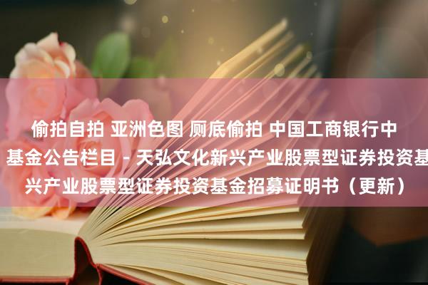 偷拍自拍 亚洲色图 厕底偷拍 中国工商银行中国网站－基金频说念－基金公告栏目－天弘文化新兴产业股票型证券投资基金招募证明书（更新）